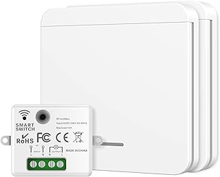 Interrupteur Sans Fil, 433Mhz 220V interrupteur va et vient sans fil, Interrupteur radio d