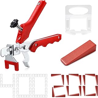 601 Pièces kit de Nivellement pour Carrelage 2mm avec 400 Croisillon Carrelage Autonivelant 200 Cale Carrelage Réutilisable et 1 Pince Kit de Niveleur Carrelage pour le Bricolage et les Professionnels