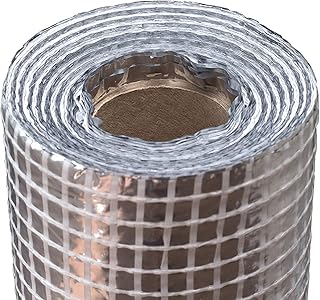 Barrière pare-vapeur aluminium renforcée 1,5 m – membrane isolante pour toiture/combles – 10 m de longueur