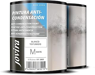 JOVIRA PINTURAS Anti-condensation, anti-humidité, anti-condensation, anti-moisissures extérieur-intérieur. Résout les problèmes de condensation par humidité ambiante (2x750 Mililitres)