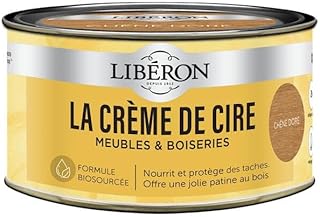Libéron La crème de cire pour bois, en pâte, Chêne doré 250ml