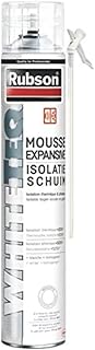 Rubson | Mousse Expansive Isolation Thermique & Phonique (aérosol de 750 ml) – Mousse polyuréthanne mono-composant et multi-matériaux – Mousse isolante blanche à structure cellulaire extra-fine