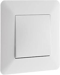 Zenitech - Interrupteur Va-et-Vient Encastré 10A 2300W - Design Moderne, Façade Réglable - Compatible Boîte d