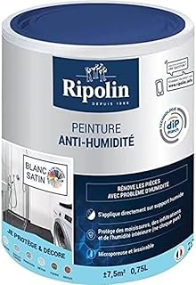 RIPOLIN - Peinture Anti-Humidité Intérieur - Haute Protection pour Murs Sujets aux Infiltrations d