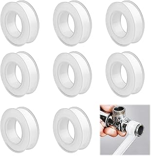 8 Rouleaux Teflon Plomberie, 12 mm x 20 m Ruban Étanchéité, Ruban d