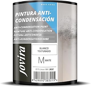 JOVIRA PINTURAS Anti-condensation, anti-humidité, anti-condensation, anti-moisissures extérieur-intérieur. Résout les problèmes de condensation par humidité ambiante (750 Mililitres)