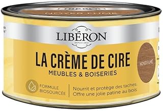 Libéron La crème de cire pour bois, en pâte, Noyer fumé 250ml
