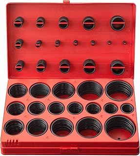 CCLIFE Lot de 419 Joints Toriques NBR Ø 3-50 mm, 32 Tailles Kit de Joints d