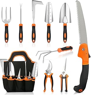 Outils Jardinage, 10 Piezas Lourdeur Outillage de Jardin, Outils de Jardin Jardinage Outillage, Cadeaux pour Femmes et Hommes