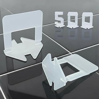 500 Croisillon Autonivelant 3mm pour carrelage qualité premium - Croisillons kit joint carrelage - Cale carrelage autonivelante Outil niveau pose salle de bain & sol Correcteur nivellement