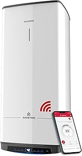Ariston Quadris WiFi 150L, Chauffe Eau Électrique Compact, Intelligent, Connecté, Stéatite, 25% d