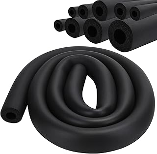 Gaine Isolation Tuyau Tuyau en Mousse Ø 25mm Pipe Insulation Isolation pour Tuyaux de Chauffage pour Chauffage Plomberie Tuyaux en Cuivre (noir, 25mm)
