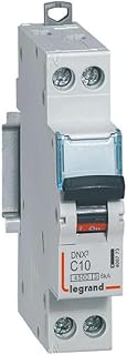 406773 Disjoncteur Legrand 10A unipolaire + neutre DNX3 - courbe C - 4,5/6kA - À vis - 1 module