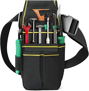 Aucuu Sac Ceinture de Jardinage, Unisexe Fleuriste Taille Sac de Ceintures, Ceinture Réglable avec Pochettes à Outils, Sacs de Rangement Outils pour Jardin,Réparation de Clôture,Réparation de Toiture