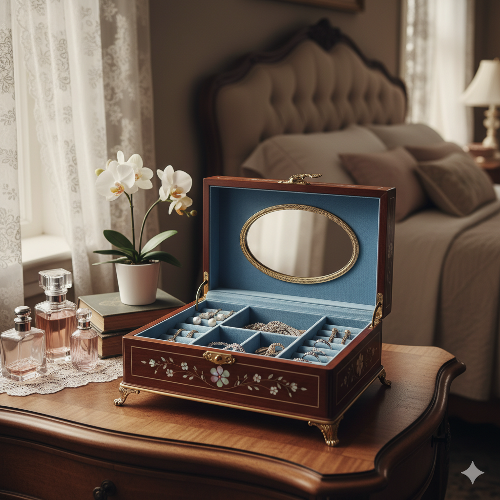 Comment intégrer une boîte à bijoux dans votre décoration de chambre ?